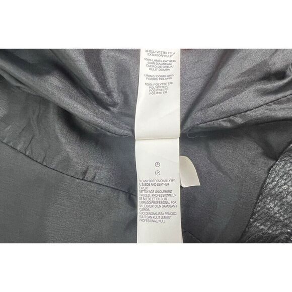 Lucky Brand Black Moto Jacket Size Medium - Picture 10 of 10